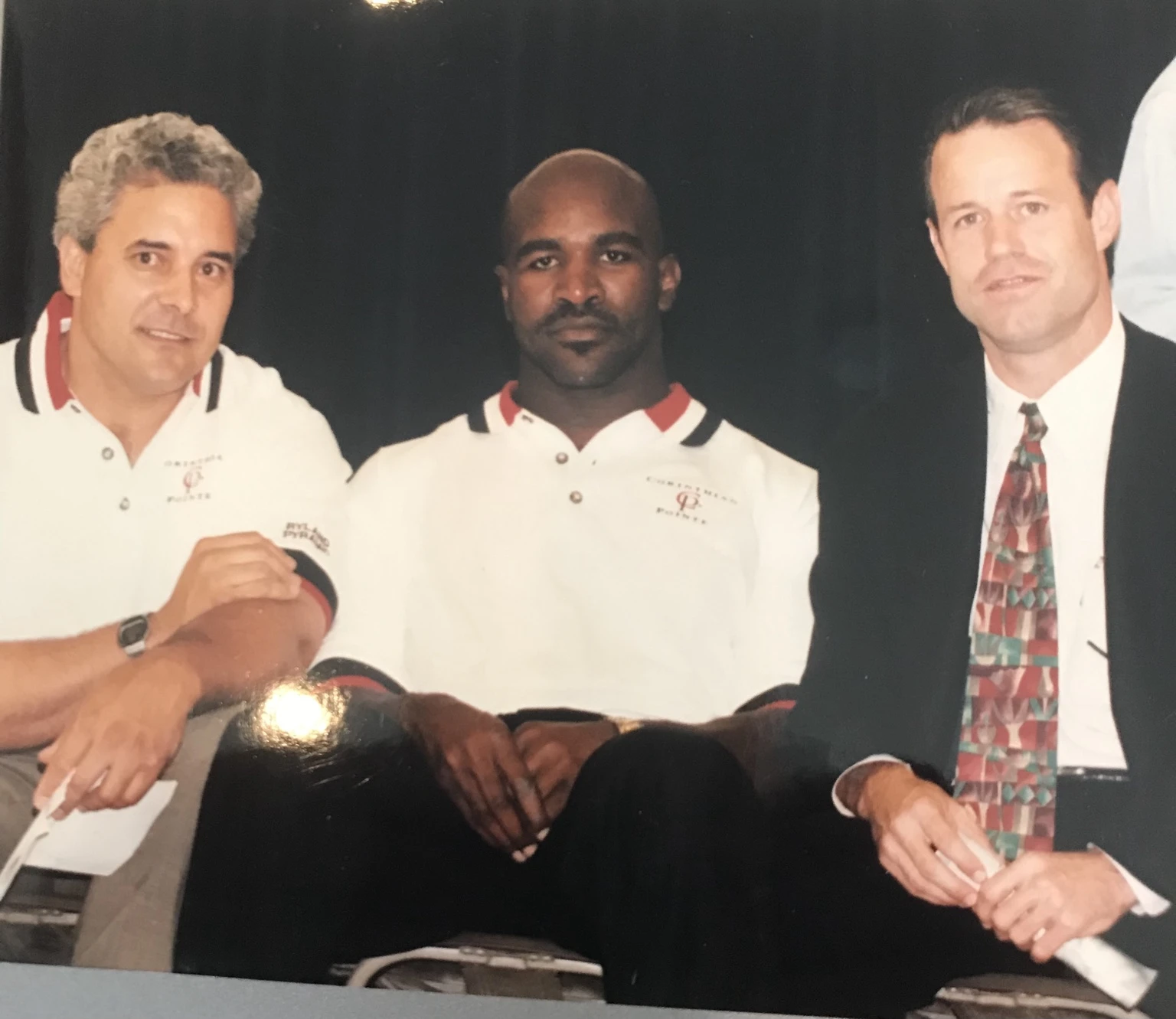 Corinthian Pointe Grand Opening: Jim Lemming, Evander Holyfield, and David Goswick, from left to right.