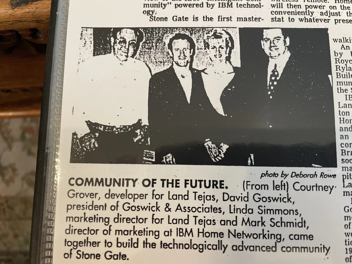 Community of the Future — Stone Gate team and David Goswick