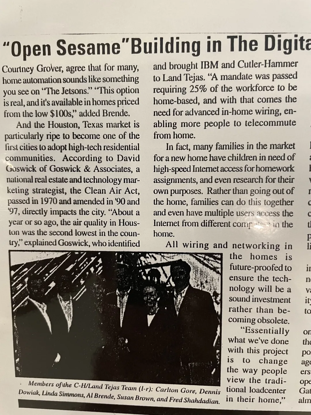 Open Sesame — building in the digital age
