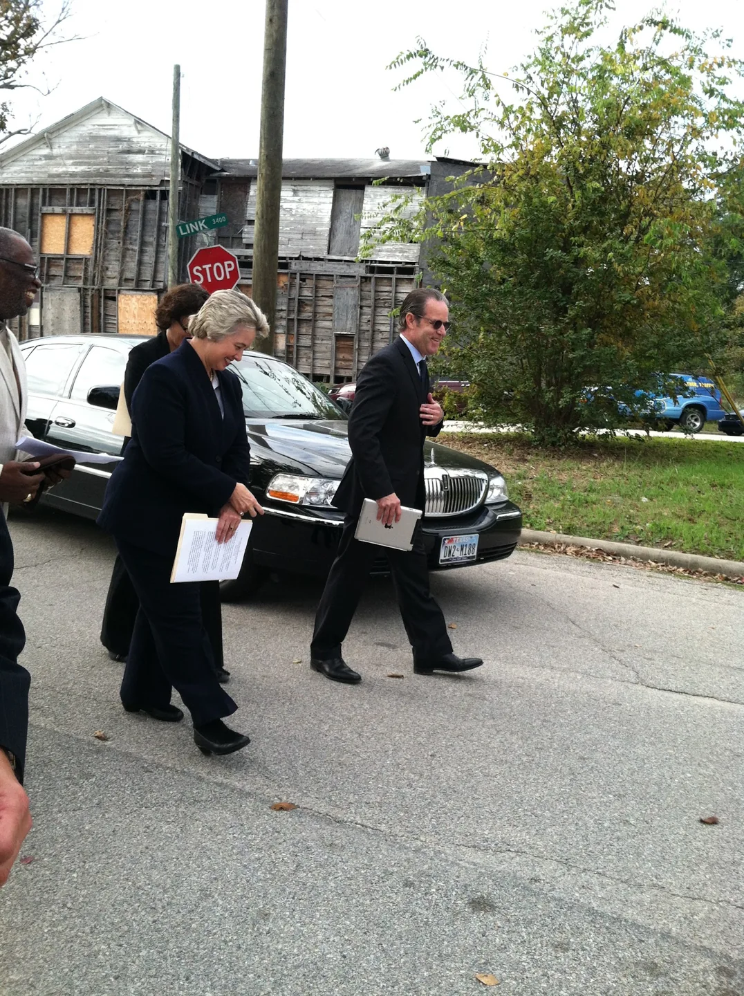 Mayor Annise Parker and David Goswick, November 2012.