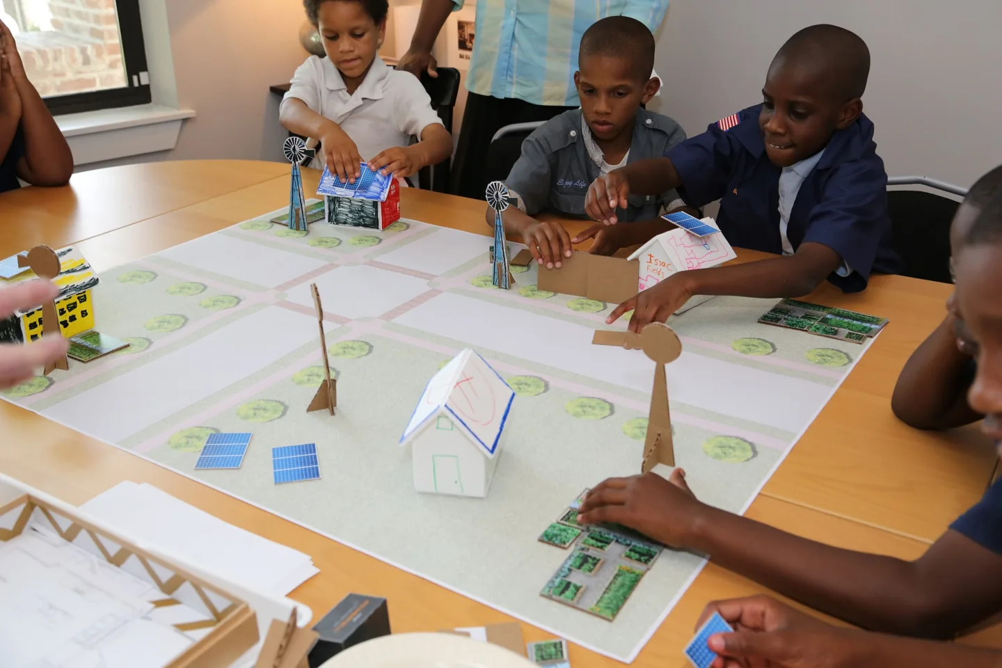 Students participating in hands-on learning.