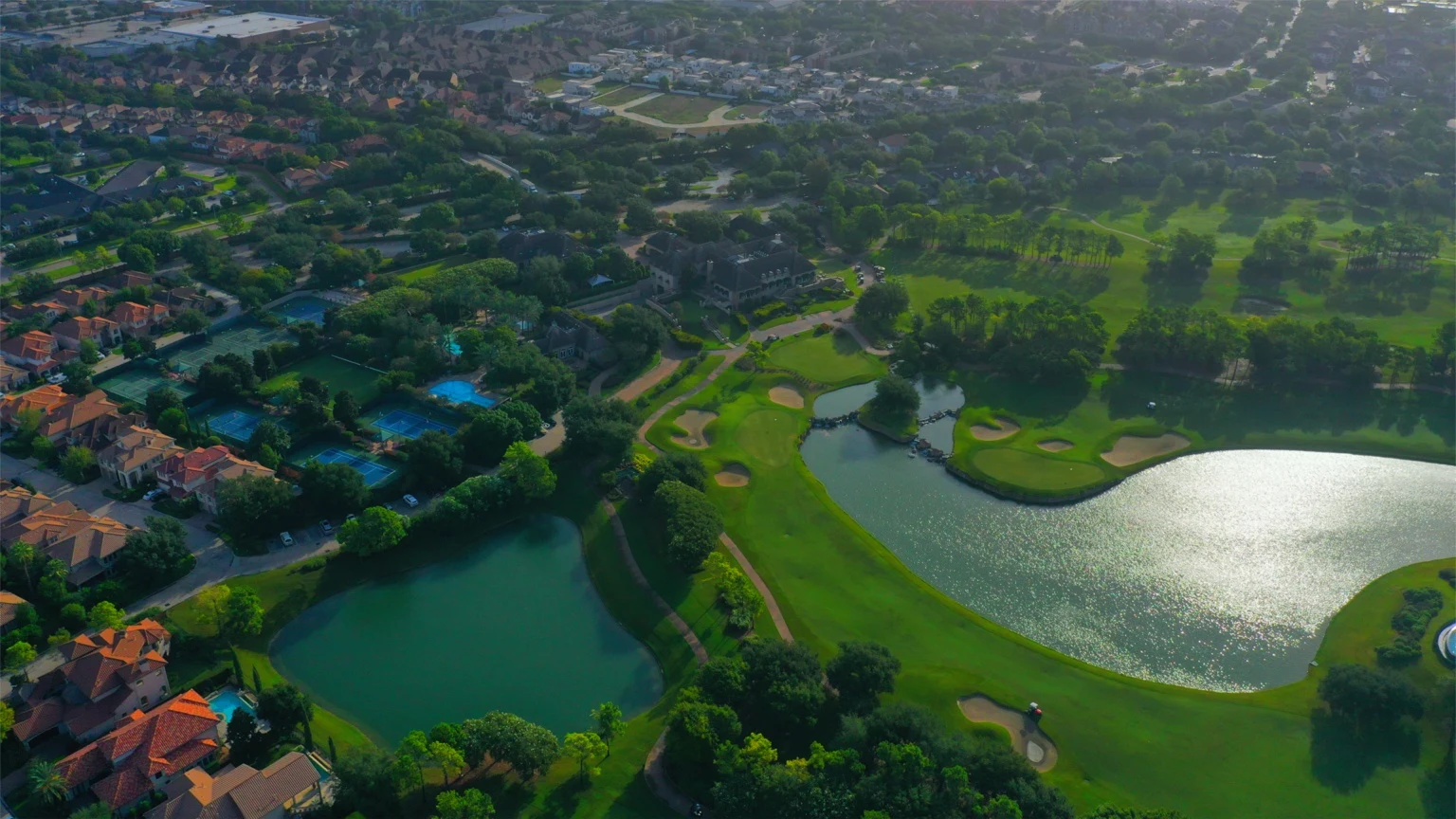 Aerial view of Royal Oaks Country Club from GO’s project archive