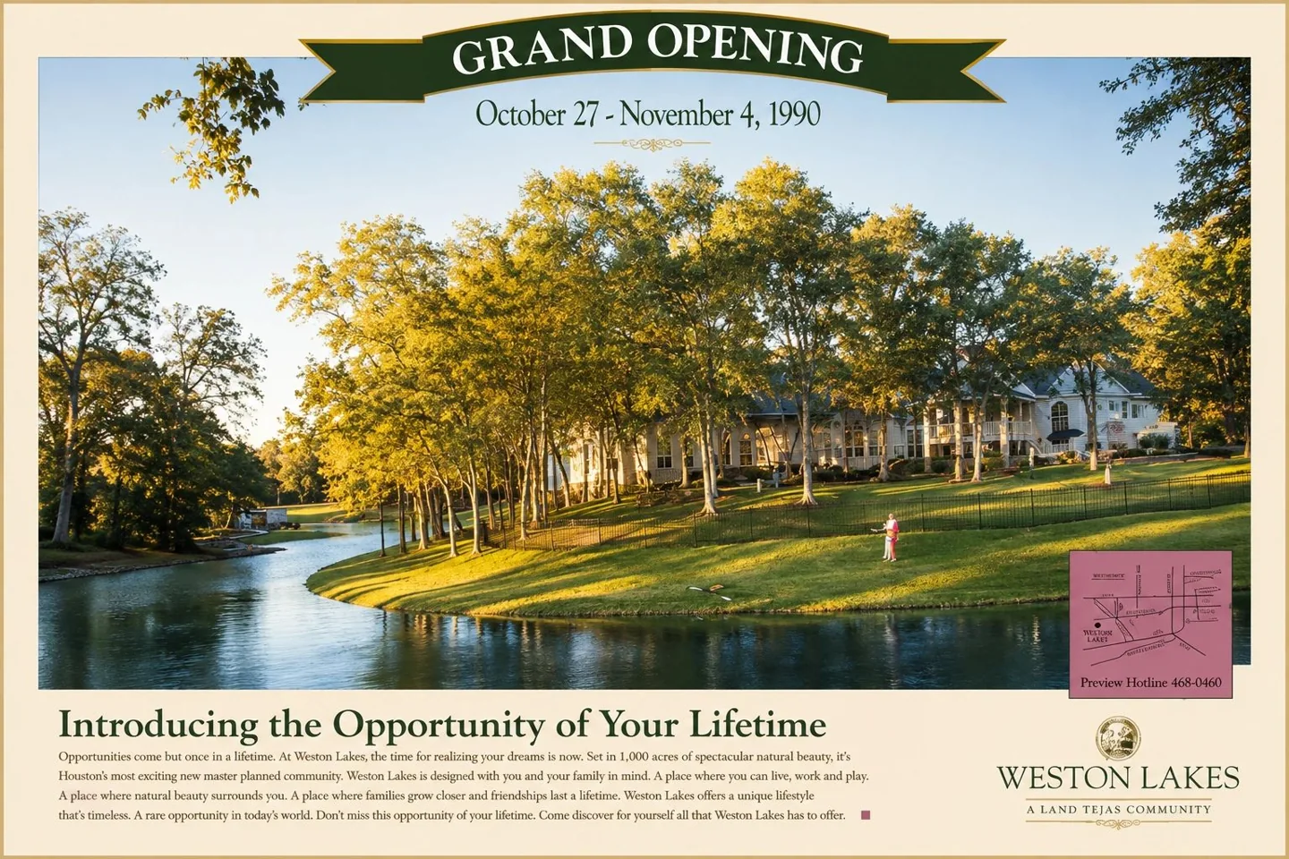 Weston Lakes original print advertisement 3